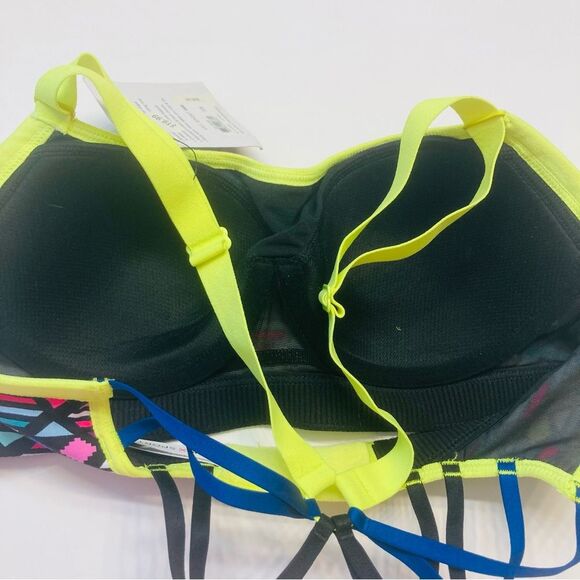 Victoria's‎ Secret VSX Angel Sport Bra Size 32B Colorful Strappy Memory Fit NEW - Picture 5 of 11